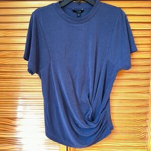 joes jeans navy blue washed inky blue side scrunch